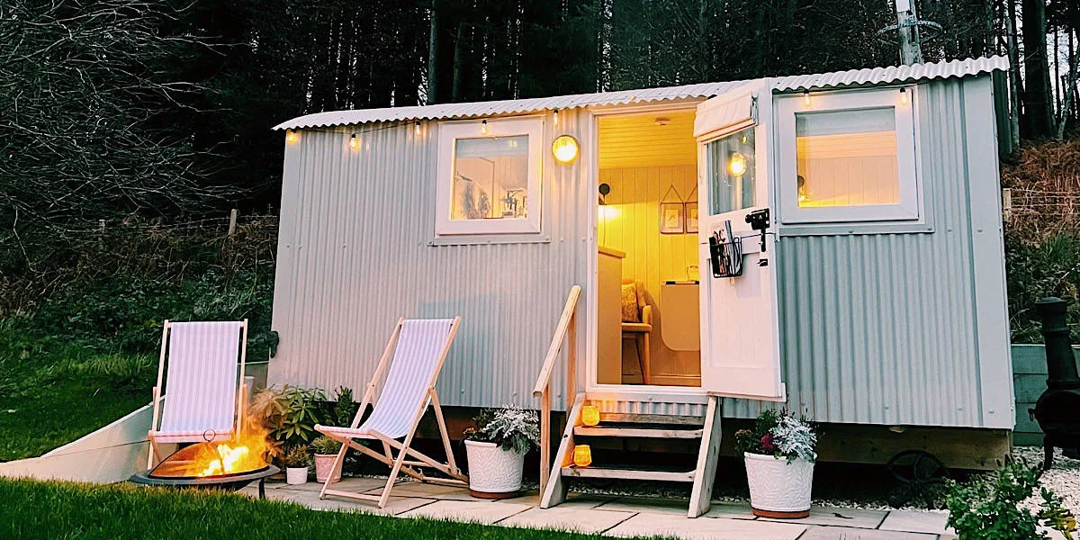 Glamping with hot tub yorkshire