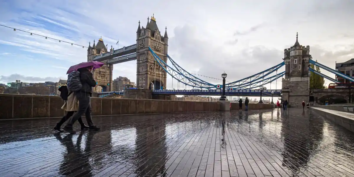 rainy day london