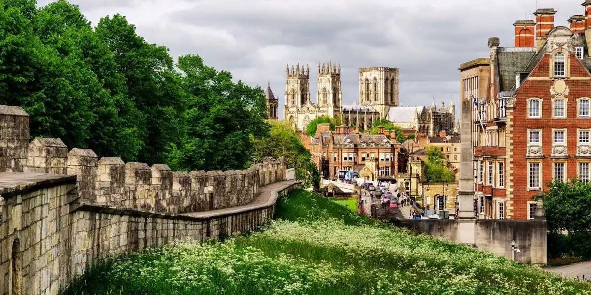 brunch in york, long distance view of york minster