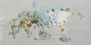 charlotte verity at harewood house, a beautiful delicate painting of summer blooms on a tree