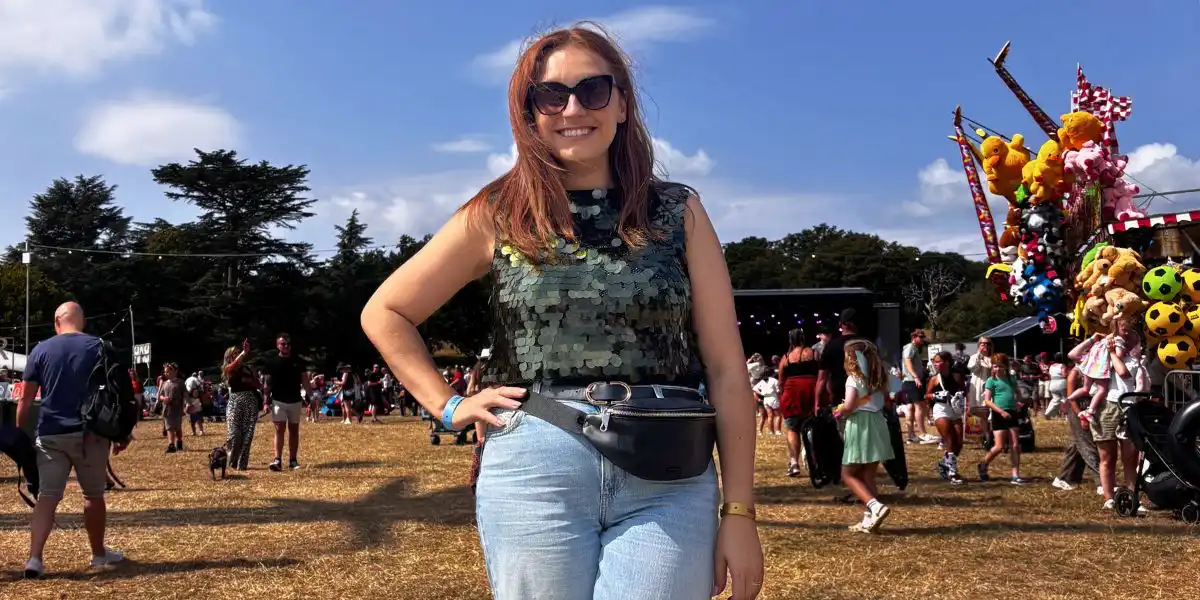 Sarah at deva fest in the sun