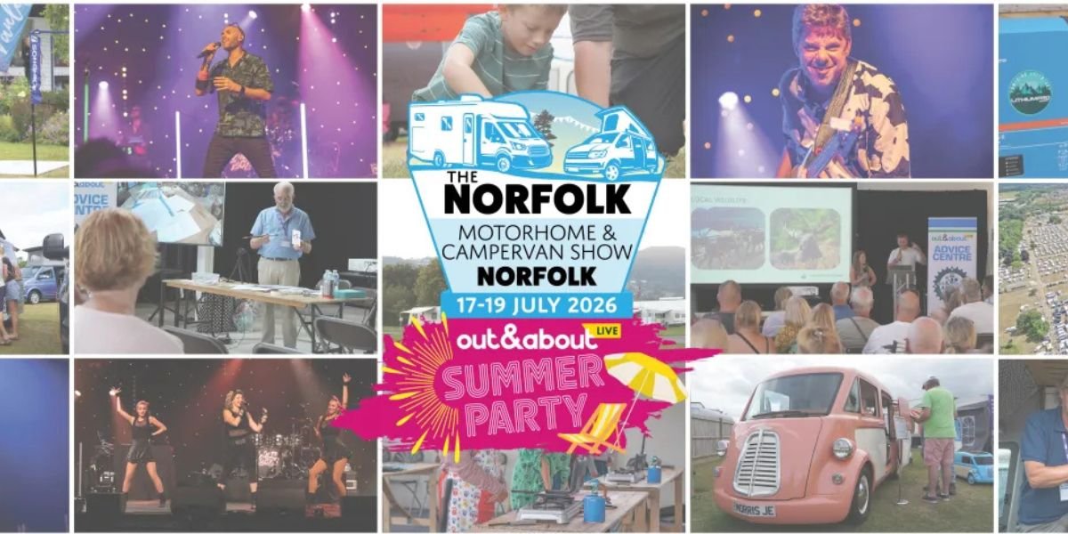 composite picture of norfolk caravan show