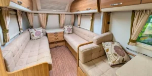 interior of a caravan