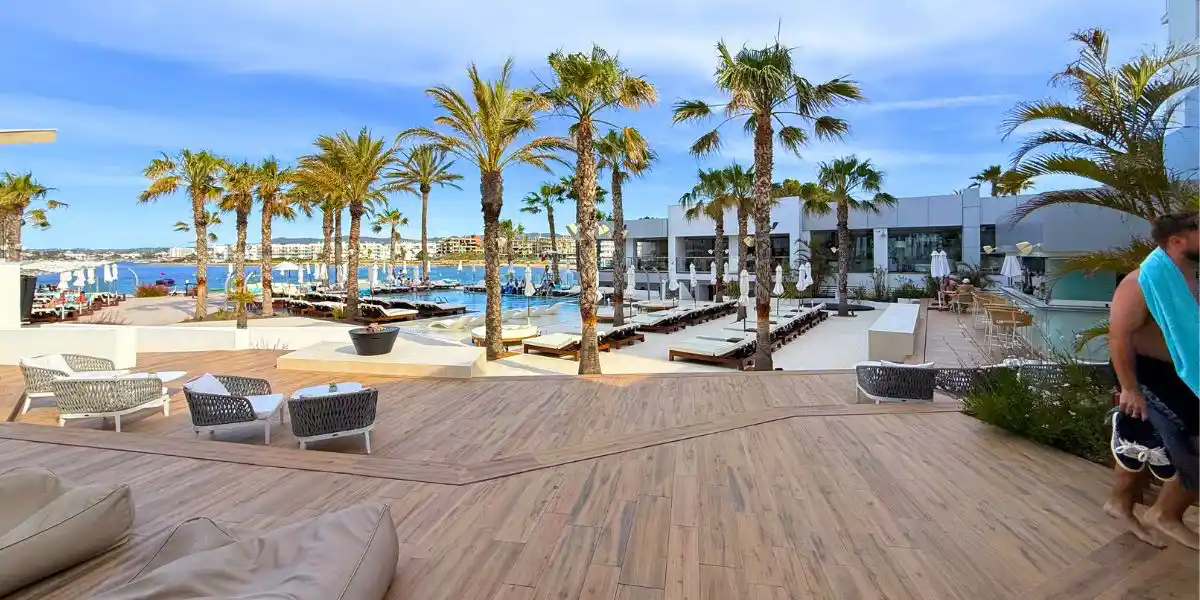 pool at amare beach hotel