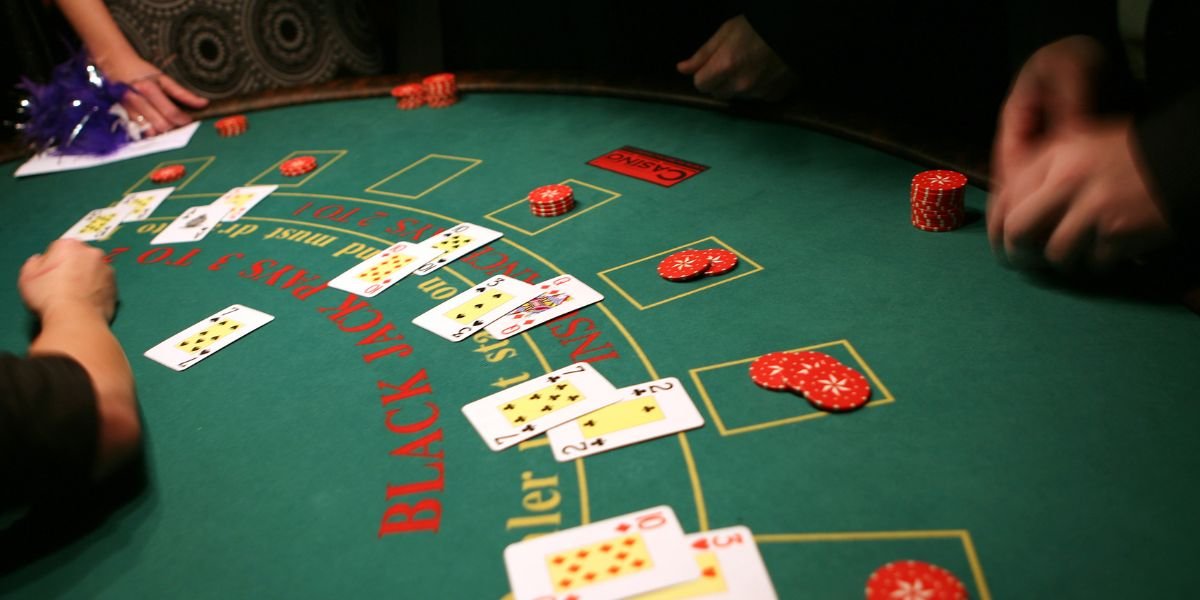 a card game table
