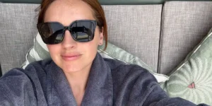 sarah on a lounger at Manor House Spa