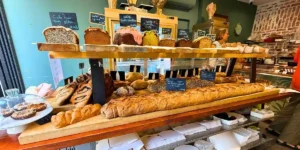huge loaf in a bakery