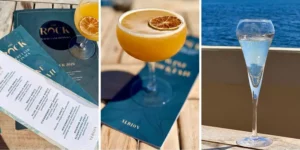three cocktails in the sun