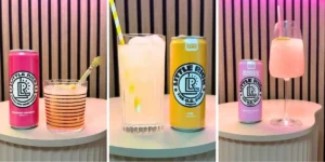 three different drinks