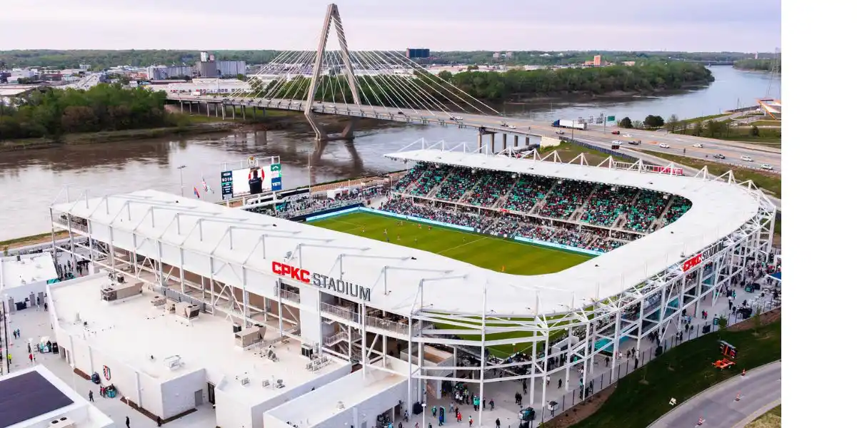 a football stadium